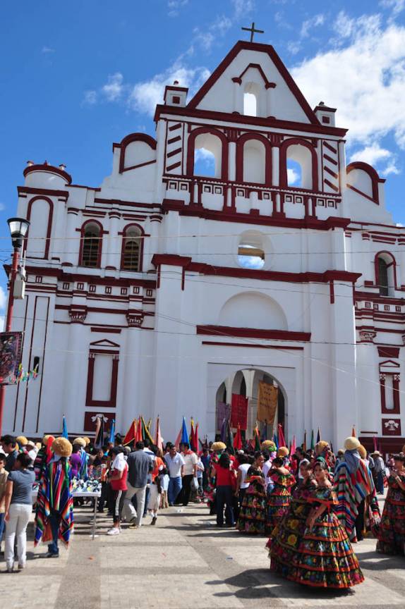 Igreja matriz de Chiapa del Corso, no sul do México
